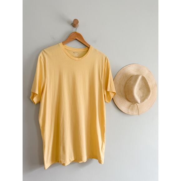 J.Crew Factory | NWOT Cotton washed jersey tee in Yellow | Sz XL - Picture 1 of 7